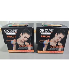 OK Tape precut kinesiology tape therashieldz classic 2″x16.4″ 20 strips per box