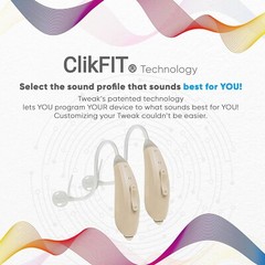 Ear Tech – The Tweak Personal Sound Amplifier Pair – Champagne – Kit Included