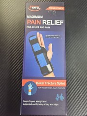 FEATOL MAXIMUM PAIN RELIEF BOXER FRACTURE SPLINT FOR ACHES & PAIN S LEFT HAND