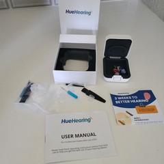 HueHearing Right and Left Silicon ear pieces and accessories 1 case