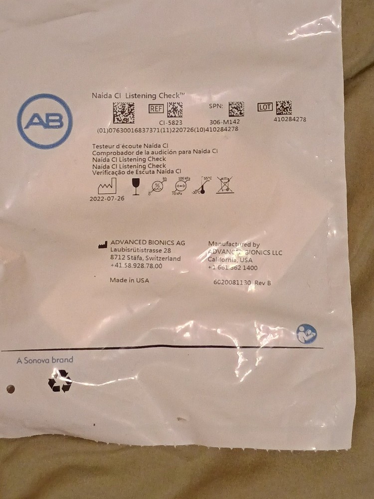 Advanced Bionics Naída Listening Check Accessory