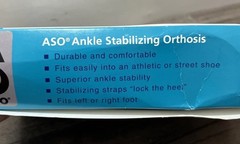 Med Spec ASO Ankle Support Stabilizer Left or Right MEDIUM Model 264014 Black