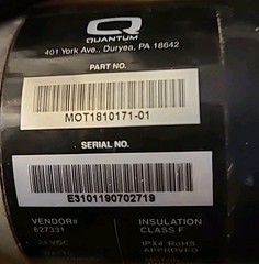 Pride Quantum Edge 3 Motors, Set of 2, Left and Right, MOT154323-01 PM1