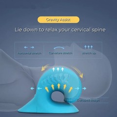 Cervical Neck Traction Device Chiropractic Pillow for Pain Relief and Support