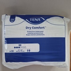 Tena 4 Pack of 20 Dry Comfort Protective Underwear Size M 34″- 44″ 80 total