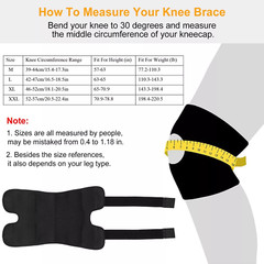Hinged Knee Brace Compression Sleeve Joint Support Open Patella Stabilizer Wrap