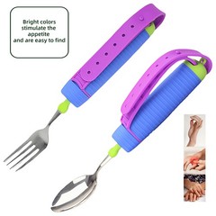 Bendable Adaptive Utensils Spoons Forks Set,Left and Right Handed, for Hand T…