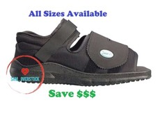 NEW DARCO SQUARE TOE MEDICAL SURGICAL POST-OP SHOE ALL SIZES IN BLACK
