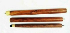 3 Fold Vintage Brass Wood Walking Stick Only For Cane Handle Only wooden shaft