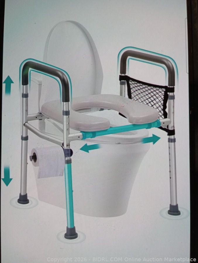 toilet seat riser with handles