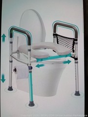 toilet seat riser with handles