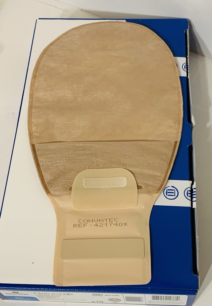 10 ConvaTec Natura 421740 2-Pc Ostomy Pouch 2-3/4″ Drainable 1BX/10EA Exp2030