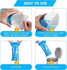 Disposable Urine Bag Portable 900ML Leakproof Urinal for Travel Camping