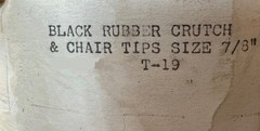10 PACK – 7/8″ Heavy Rubber Cane Tip Crutch Walking Stick Furniture Chair Leg