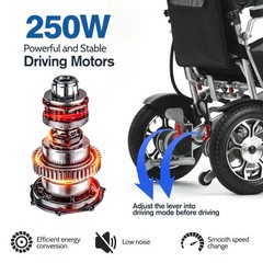 Intelligent Foldable Electric Wheelchair All Terrain 4 Wheels Mobility Scooter