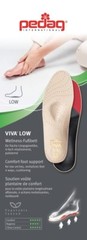 Pedag VIVA Low 18811 orthotic insole pair, leather, ideal for feet with low arch