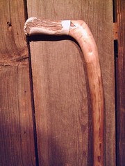 walking stick cane Antler handle MAPLE wood shaft very stiff CUSTOM MADE IN USA