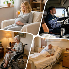 Medical Gel Bed Sore Cushions for Butt, Adjustable Sacral & Coccyx Pressure Reli