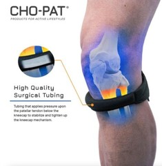 CHO-PAT ORIGINAL KNEE STRAP – XLARGE XL NEW BEIGE 16.5-18″ Knee Support