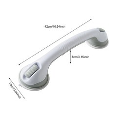 Suction Cup Bathroom Grab Bar, Suction Cup Bathroom Grab Bar with Grippy Texture
