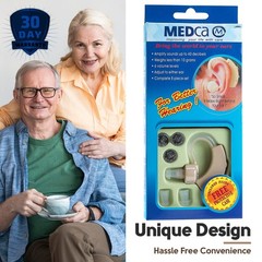 Compact Digital Hearing Aid with Volume Control & Noise Reduction for Easy Use