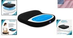 Slim Fit Memory Foam Office Chair Cushion with Cooling Gel for Tailbone Relief