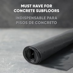 Vapor Barrier Polyethylene Film 6 mil 600 sq ft Roll Flooring Moisture