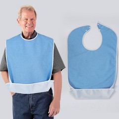 Waterproof Bibs for The Elderly Large Adult Towel Bibs Saliva Towels Dirt-proof