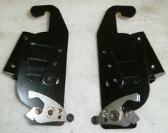 SET OF WHEELCHAIR BACK SUPPORT BRACKET GOOD AS PICTURE