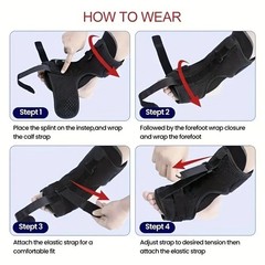 Adjustable Plantar Fasciitis Night Splint Foot Drop Orthosis Brace Support