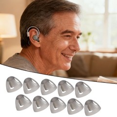10-100Pcs Soft Hearing Aids Dome Open Domes Layer Replacement Eartip Black