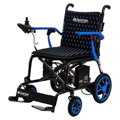 Journey Air Elite Lightweight Foldable Electric Power Chair for Adults, Blue