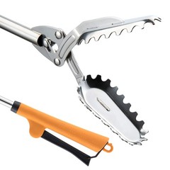Heavy Duty Stainless Steel Grabber Reacher Tool – Trash Picker, BBQ Tongs, Log H