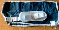 ARM SLING, LG DEEP POCKET, WIDE STRAP, W/NECK PAD BLUE MEDLINE ORT11300L DELUXE