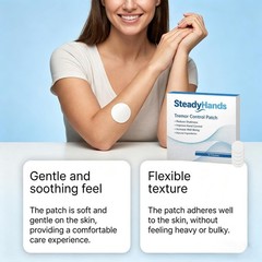 1-3PACK Steadyhands Tremor Control Patch, Essential Tremor and Muscle Stability
