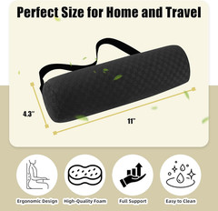 Lumbar Roll Pillow for Lower Back, Lumbar Support Foam Roll Cushion with Pillowc