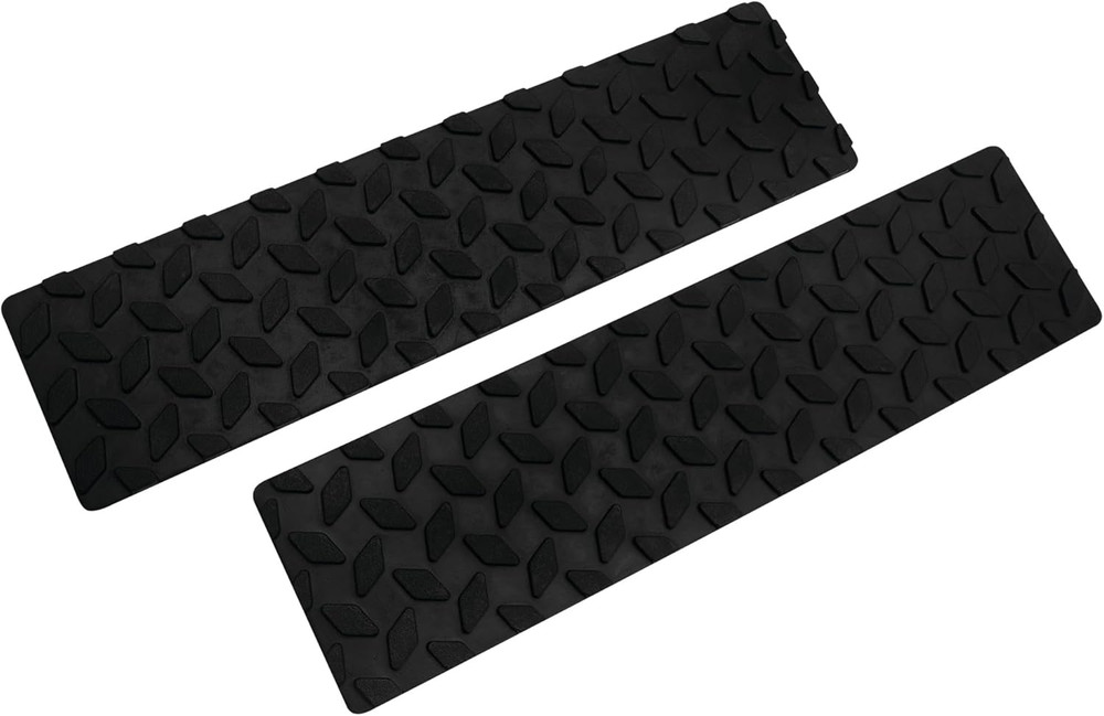 Adhesive Rubber Step Mats 2 Pack Non-Skid Traction for Trailer Truck Boat 4×15.5