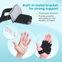 DrFinger Finger Ulnar Deviation Splint Brace Joint Deviation Orthopedic Correct