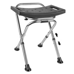 Folding Shower Chair Seat,Height Adjustable Shower Chair Seat,Stainless