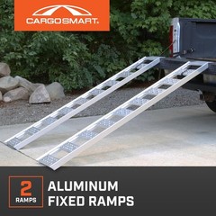 Heavy Duty Straight Ramps – Rustproof Aluminum, 1,250 lb Capacity for Equipment