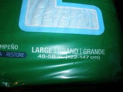 NEW Medline Fit Right Plus Briefs Incontinence Aid Quantity 20 LARGE Blue