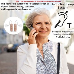 JINGHAO Digital Hearing Aids Rechargeable BTE Hearing Amplifier Noise Reduction