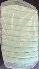 20 Disposable Incontinence Pads Light Green White Unisex Pack