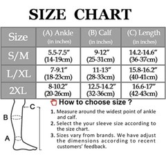 Zipper Pressure Compression Socks Pain Relief Calf Leg Foot Support Stocking US