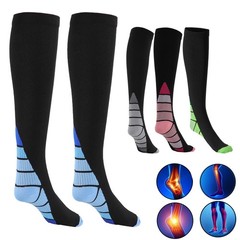 5 Pairs Knee High Compression Socks for Men & Women Running Athletic Pain Relief