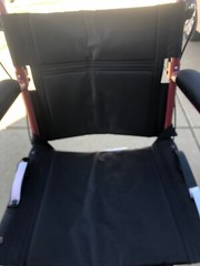 Medline MDS808200F3R 19in. Ultralight Transport Wheelchair – Red