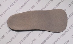 Foot Arch support – Pre-made POLYpropylene size 5 – 13, optional cover flat heel