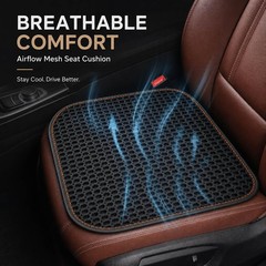 SMIUPIN New Summer Cooling Ventilated Big Air Mesh Seat Cushion Pad for Car,U…