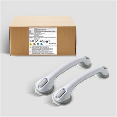 Suction Cup Bathroom Grab Bar, Suction Cup Bathroom Grab Bar with Grippy Texture