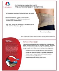 Thermoskin Back Lumbar Support Brace, Size XX-Large, Unisex Beige